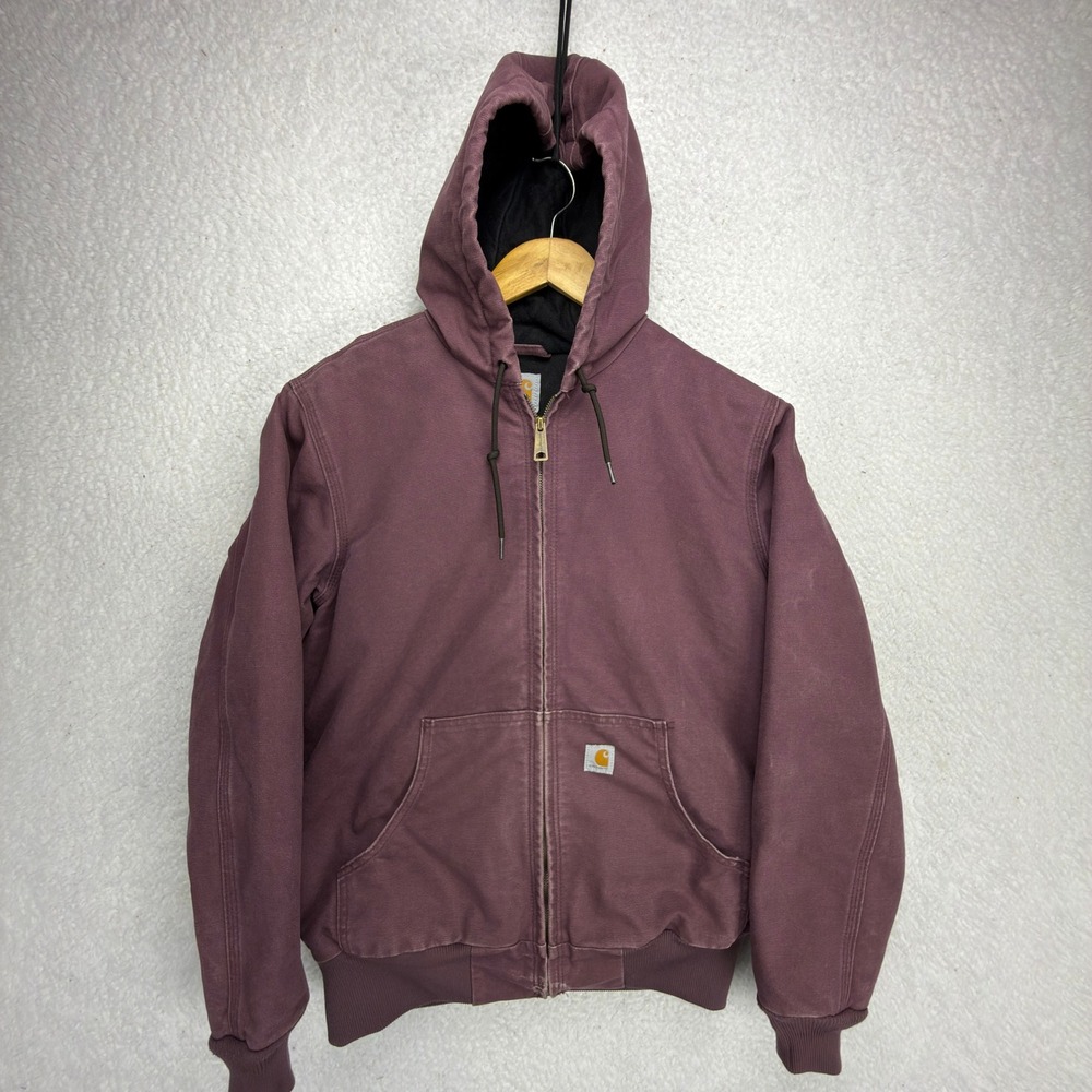 Carhartt Active Jacket Quilt Lined Womens XS WJ130 DPM‎ Dusty Plum Purple